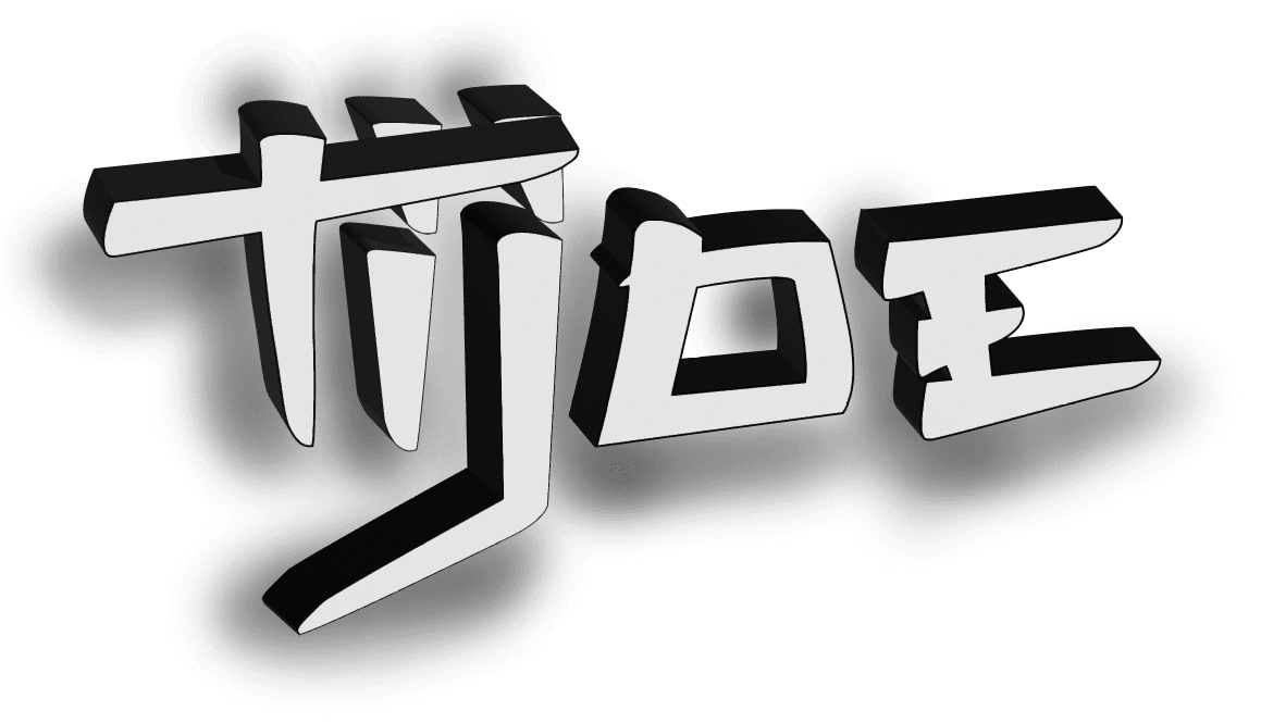 Logo 3D Tijoe – Photographe et Webdesigner à Mulhouse Logo 3D en noir et blanc de Tijoe, photographe et créateur de site web à Mulhouse